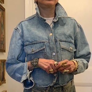 Zara Denim Shirt Jacket